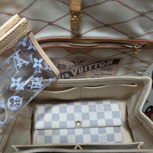 AUTHENTIC LOUIS VUITTON DAMIER AZUR HAWAII NEVERFULL-RARE AND PRISTINE CONDITION - Picture 5 of 10
